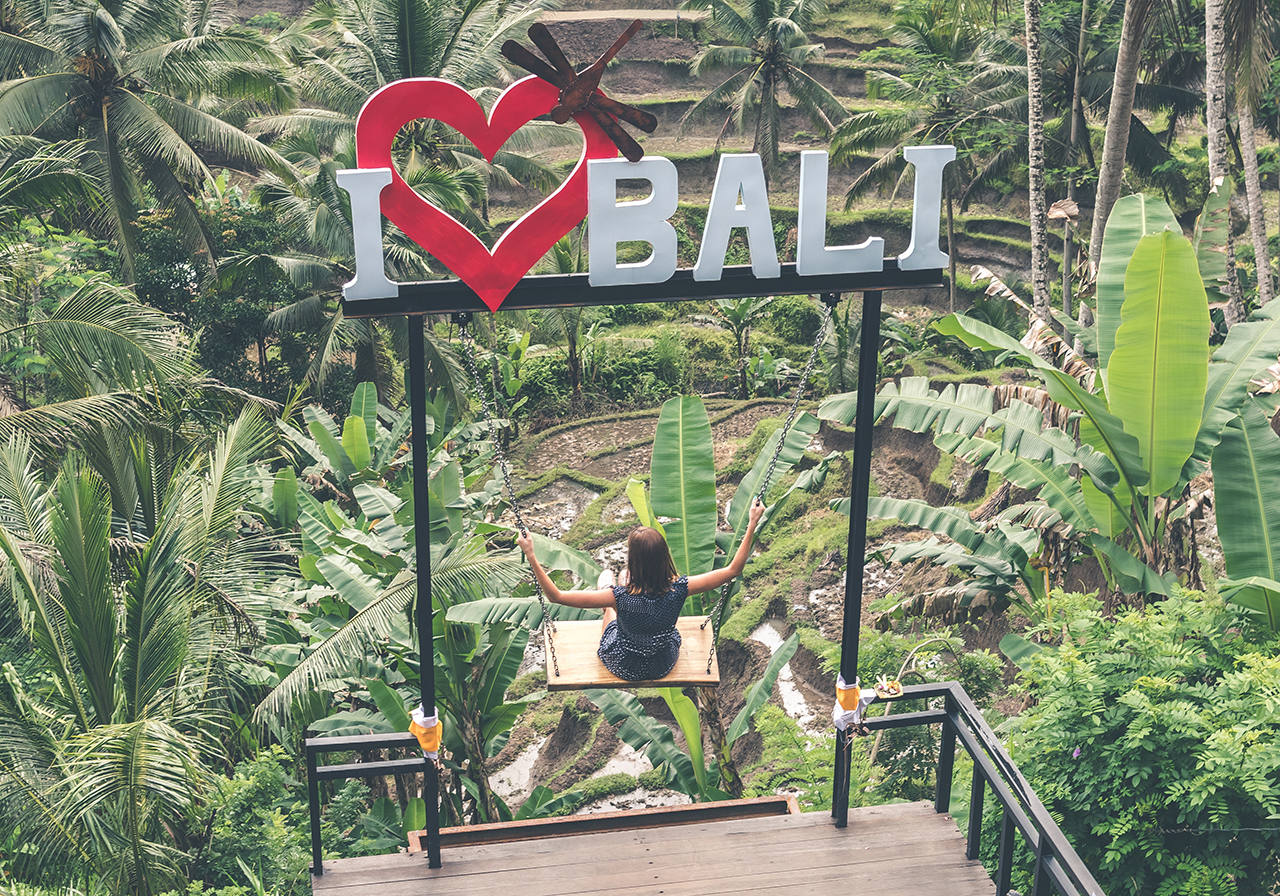 Качели I love Bali