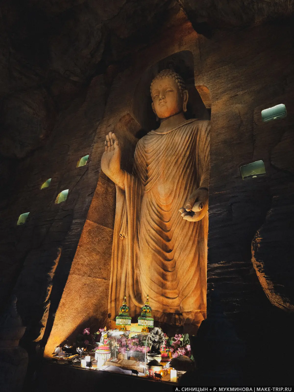 Гонг в храме Золотой Горы в Бангкоке